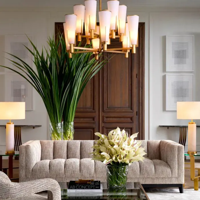 Chandelier Dino Double - Antique Brass Finish