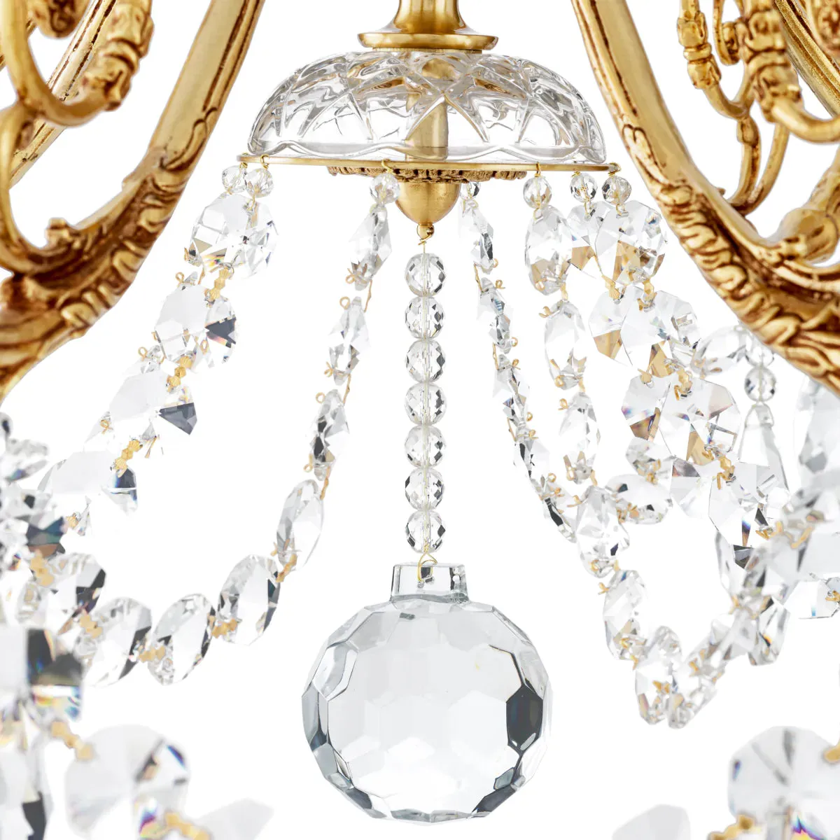 Chandelier Duvaux - Antique Gold Finish