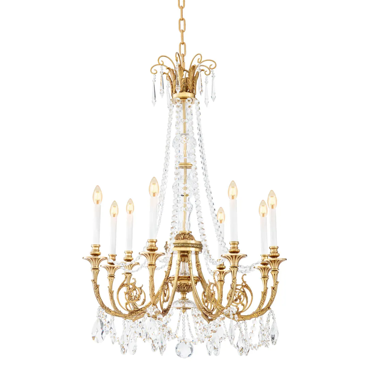 Chandelier Duvaux - Antique Gold Finish