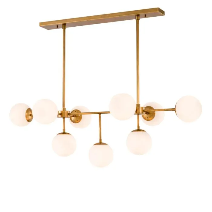 Chandelier Lux - Antique Brass Finish