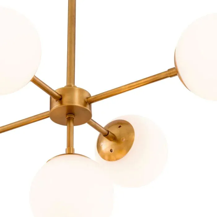 Chandelier Lux - Antique Brass Finish