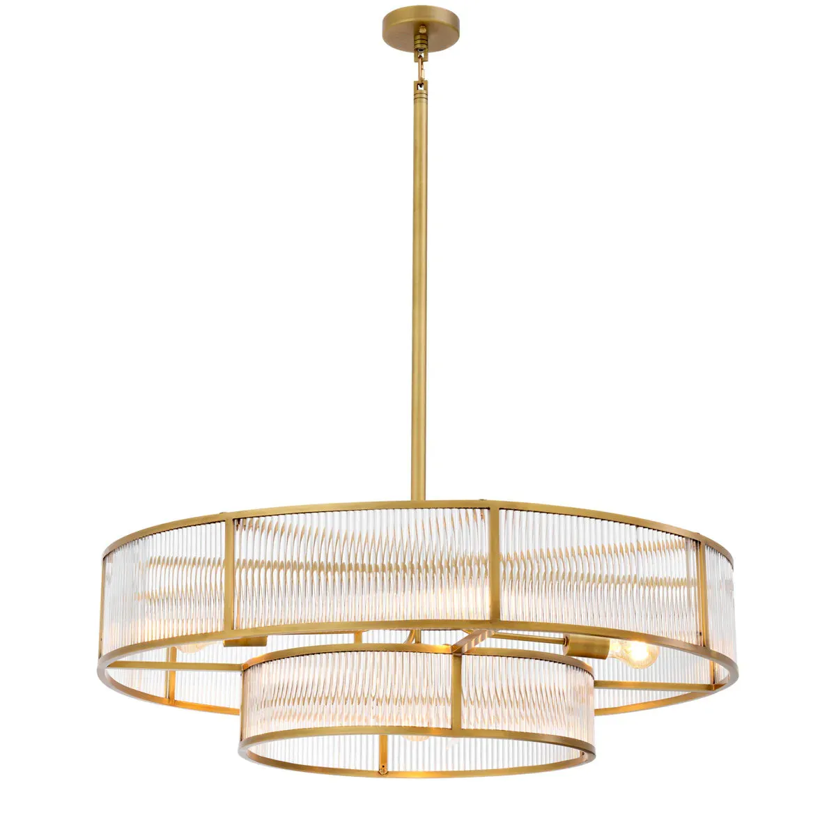 Chandelier Montparnasse - Antique Brass Finish