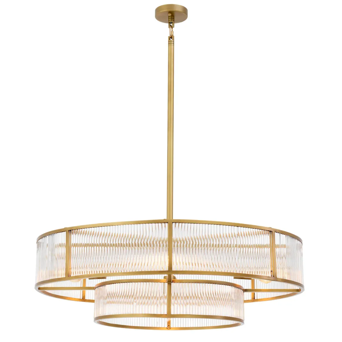 Chandelier Montparnasse - Antique Brass Finish