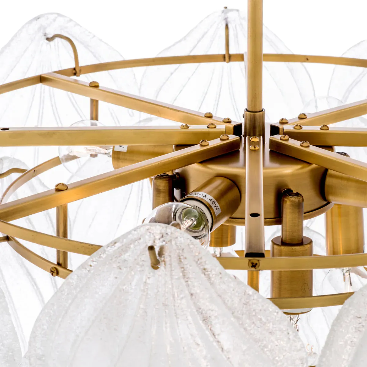 Chandelier Novida - Antique Brass Finish