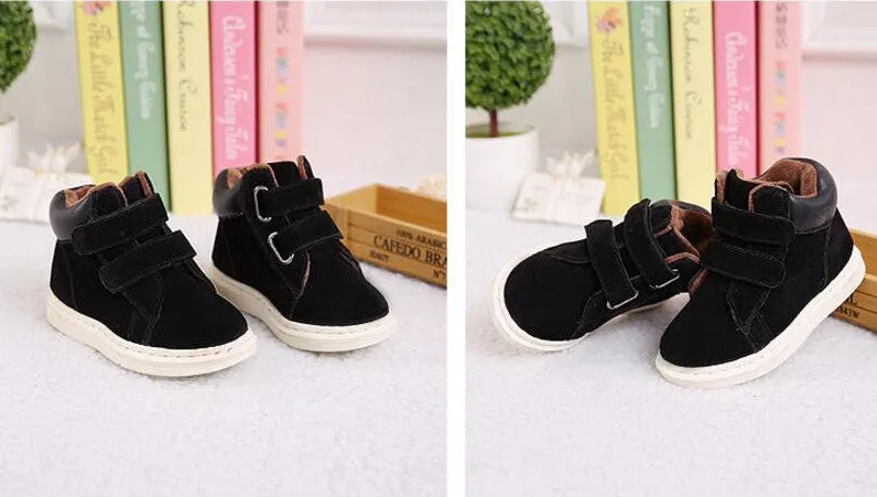 Children Martin Boots Winter Coral Fleece Kids Boots For Girl Shoes With Rubber Soles Of Boys Boots Children Shoes Size
