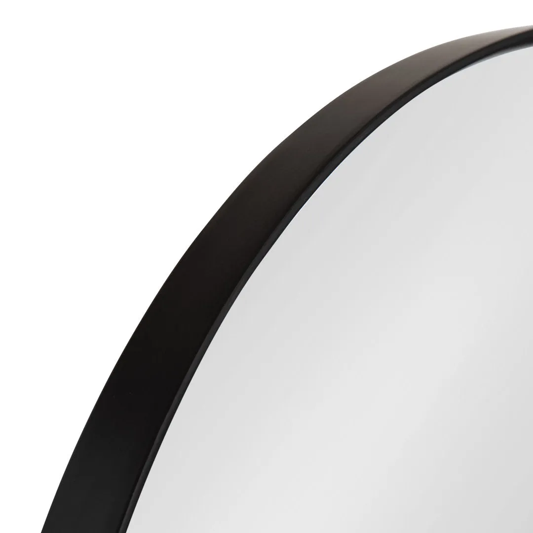 Cielo with Shelves Wall Mirror Joss & Main Size: 34" x 20" Finish: Black/White