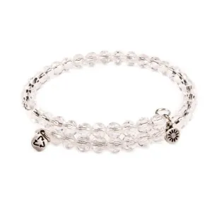 Clear Crystal, Cufflet Antique Silver Color Finish