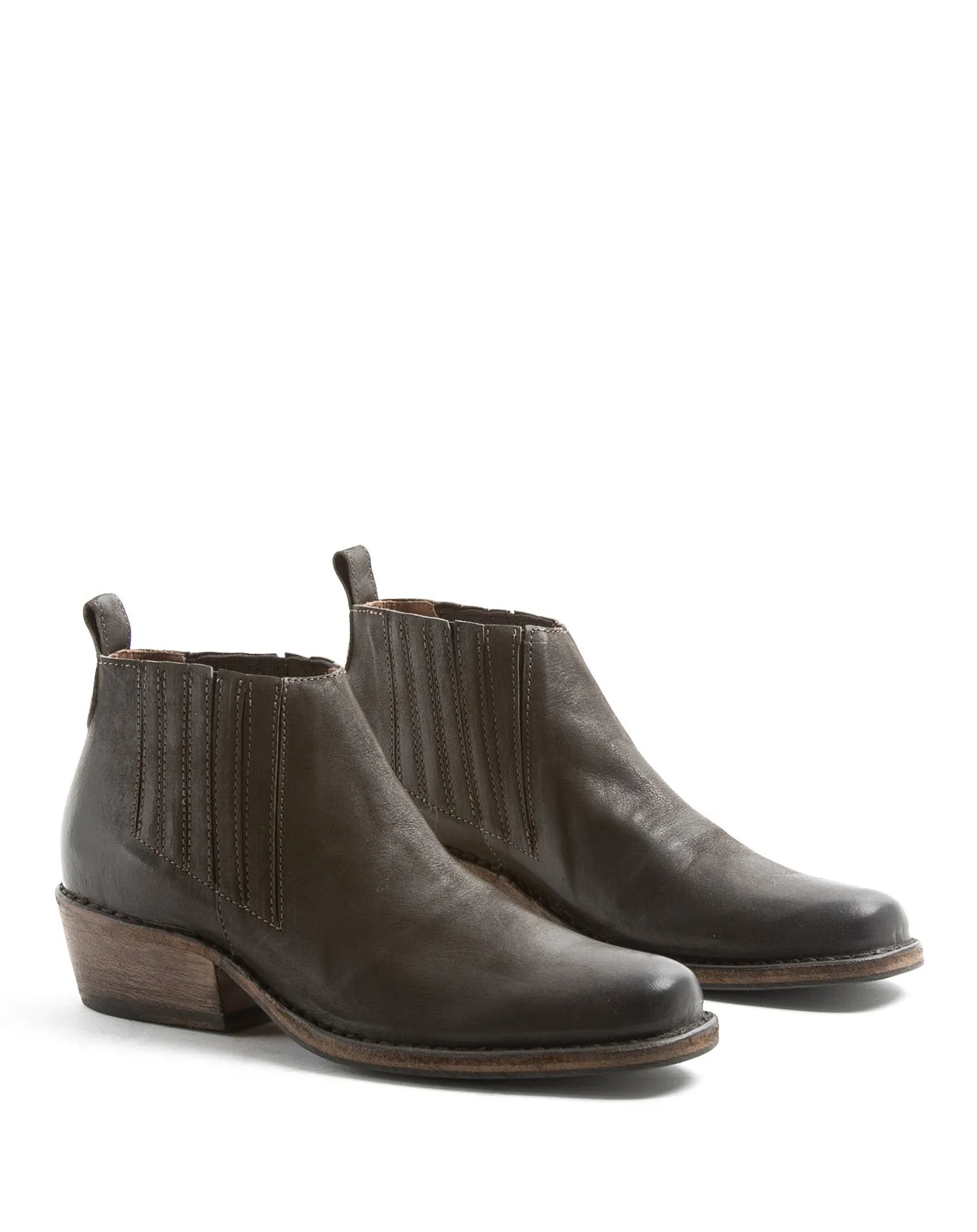 CLU Brown Leather Ankle Boots