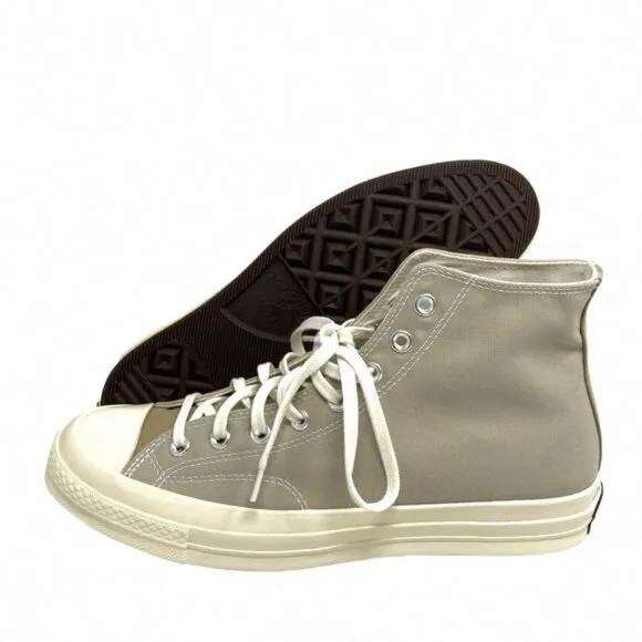 Converse Chuck 70 High Sneakers Beach Stone Canvas Shoes A05658C Men For Casual