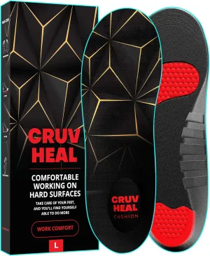 CRUVHEAL Shock-Absorbing Insoles for Foot Pain Relief