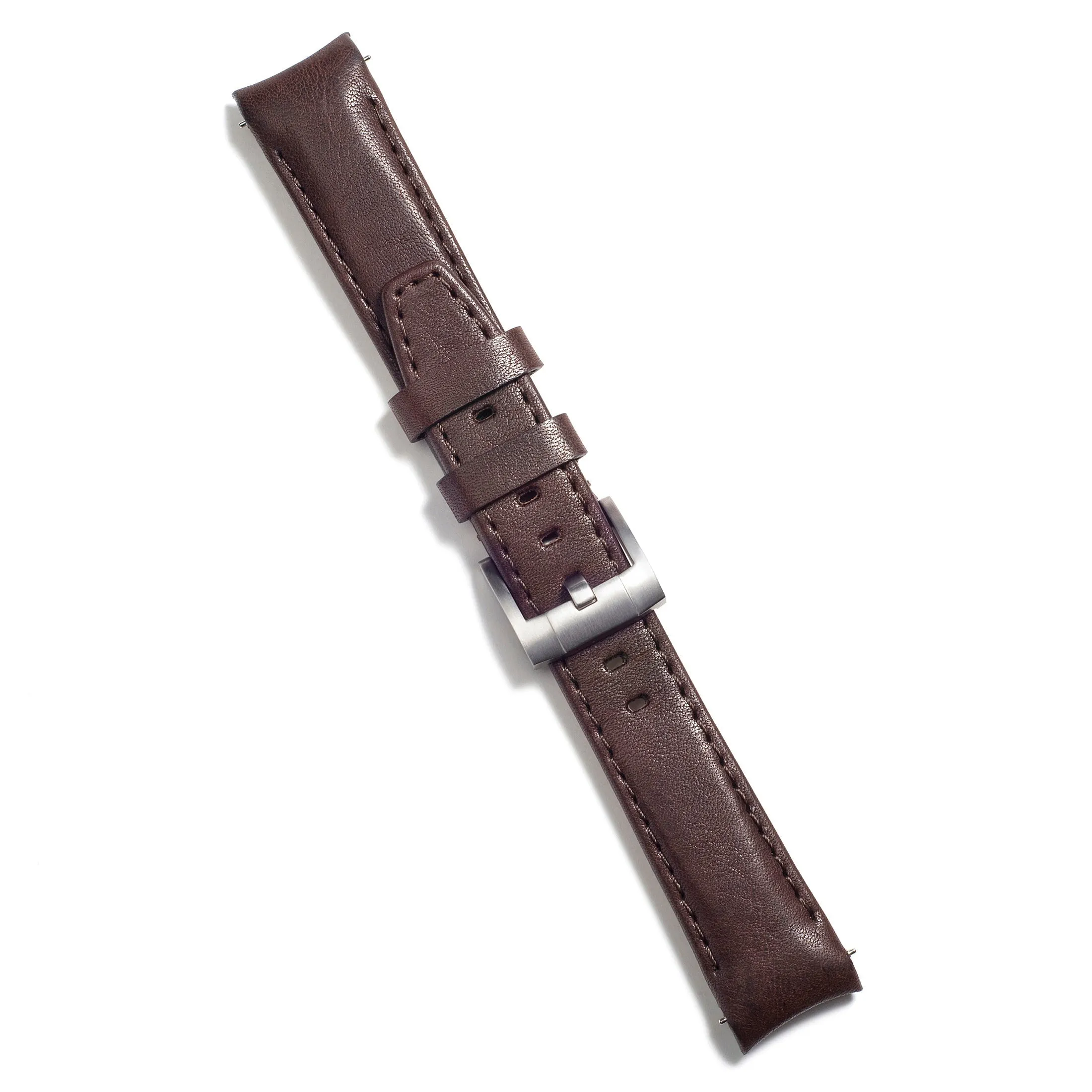 Curved End Leather Strap for Rolex Submariner Ceramic with Tang Buckle