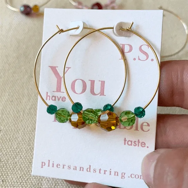Custom Bead Hoops 38mm