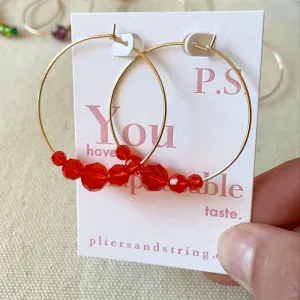 Custom Bead Hoops 38mm