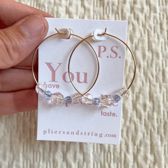 Custom Bead Hoops 38mm