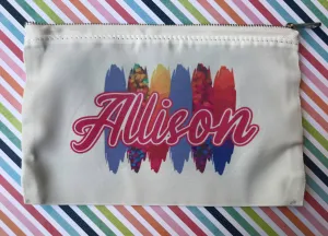 Custom Rainbow Zipper Pouch