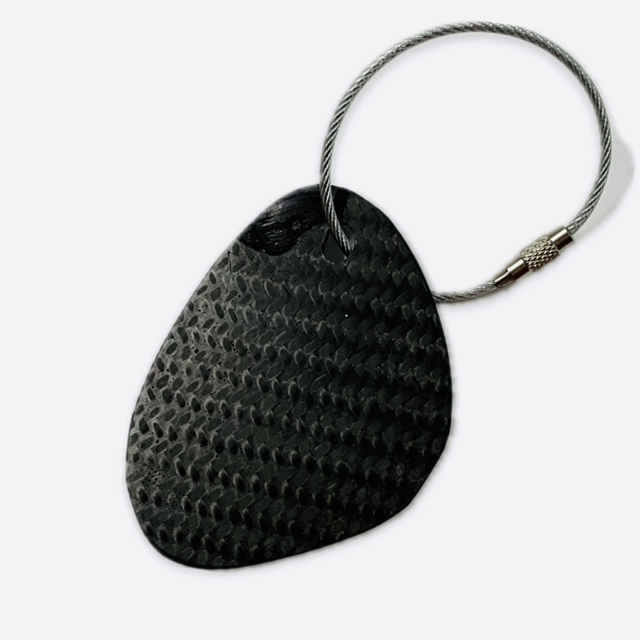 D' Station TF Sport Aston Martin Racing Team Le Mans Race Used Carbon Fibre Key Ring Set in a Presentation Box