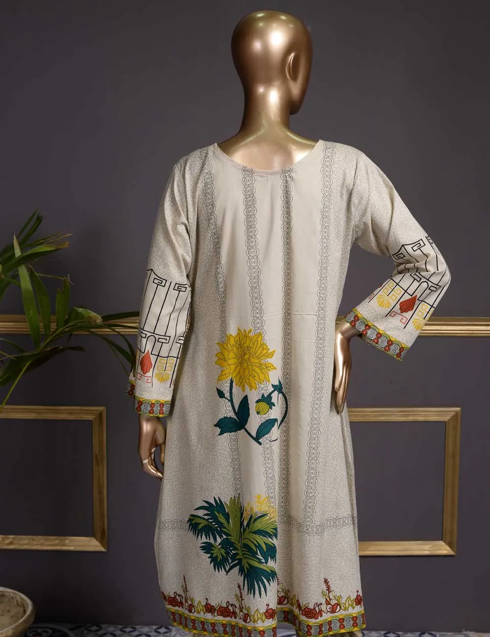 Daisy (Gi-08) | 3 Pcs Un-stitched Embroidered Lawn Dress