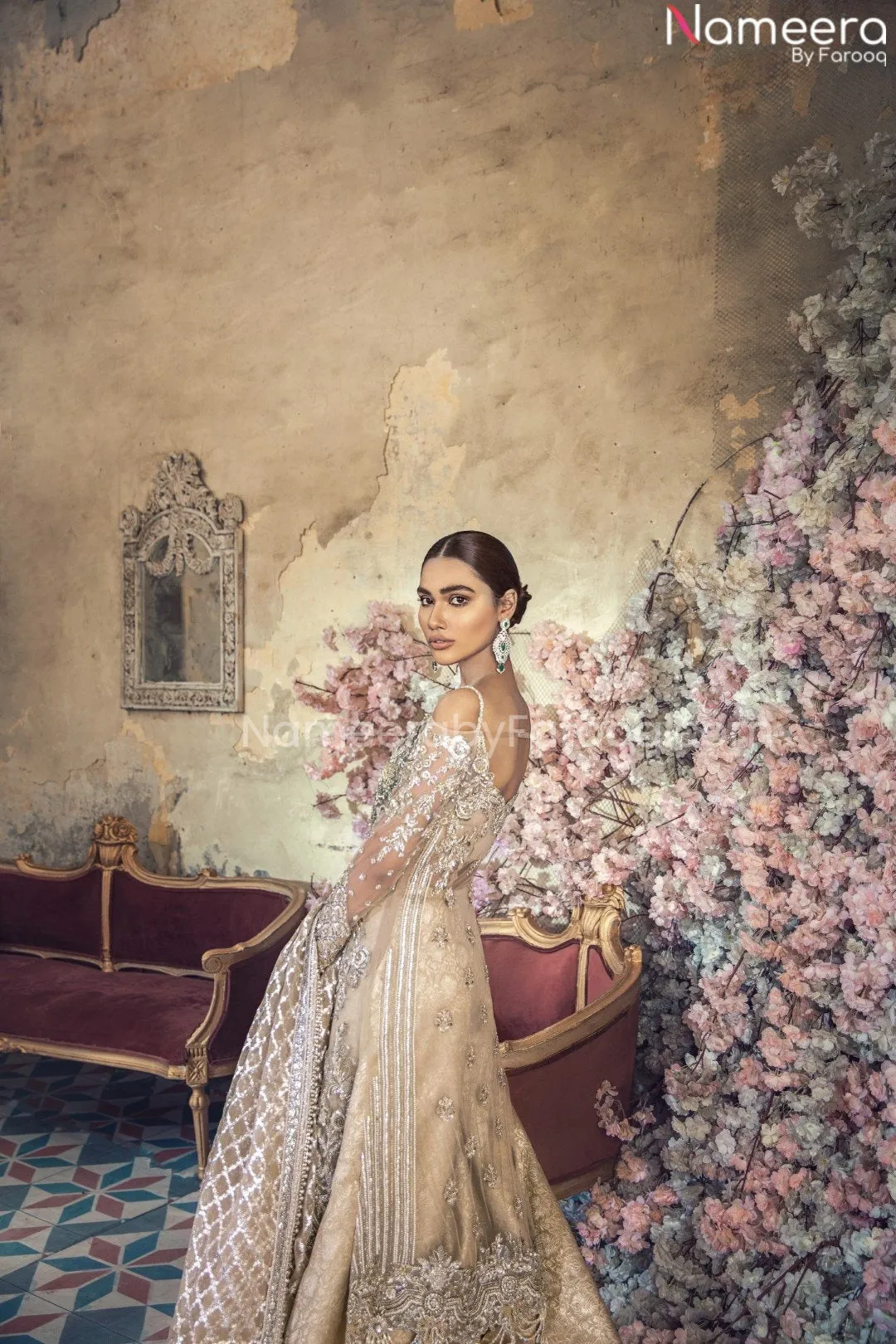 Designer Embroidered Lehenga Outfit for Wedding #BN900
