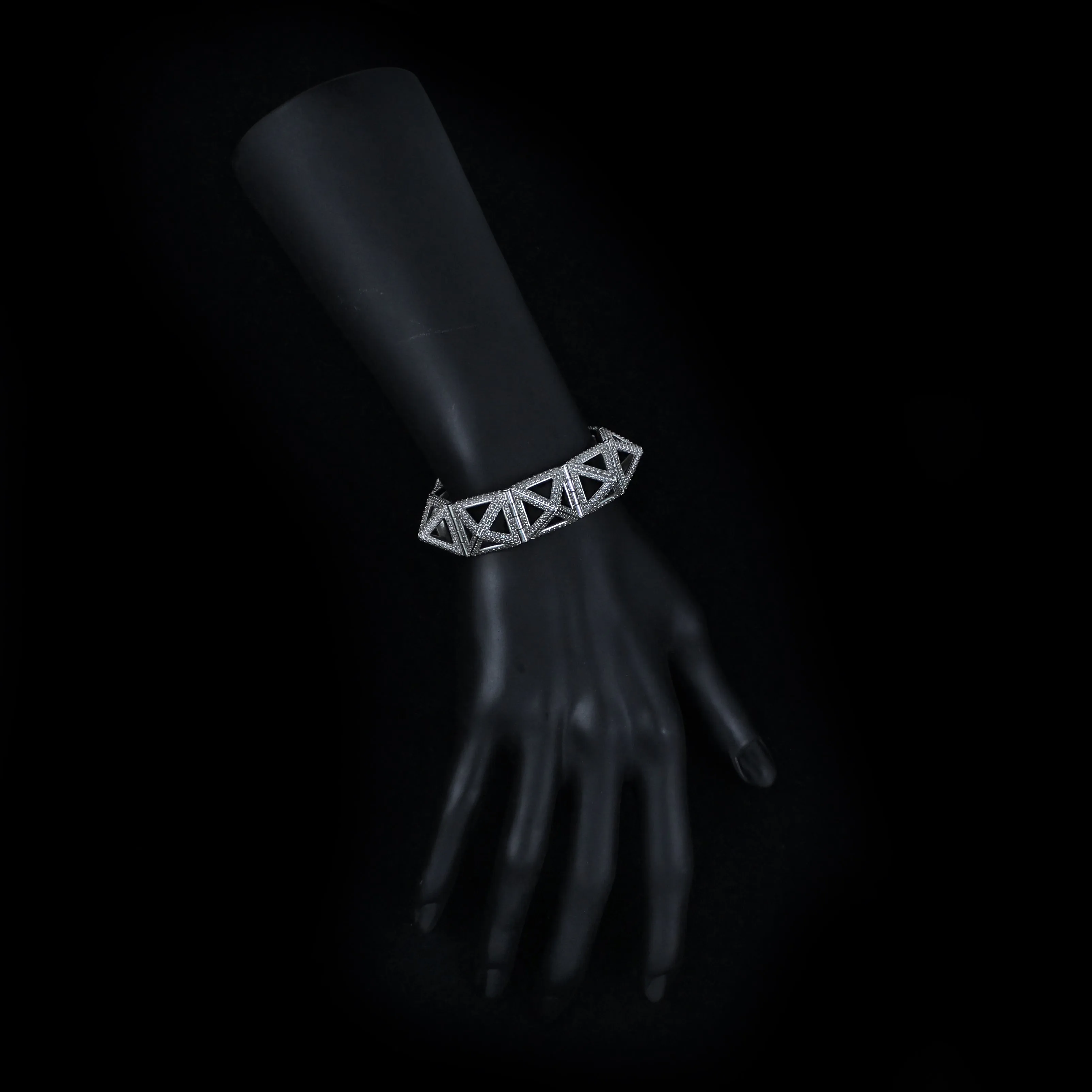 Diamond Pyramid Bracelet