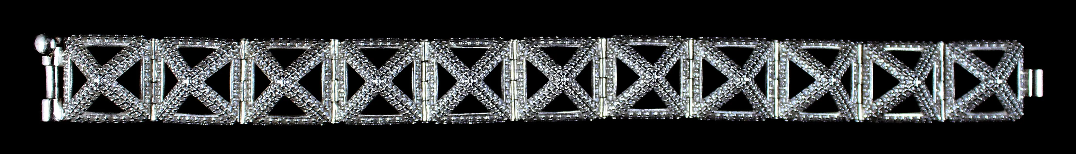 Diamond Pyramid Bracelet