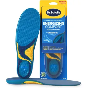 Dr. Scholl’s Energizing Comfort Massaging Gel Insoles All-Day Comfort that Allows You to Stay on Your Feet Longer (for Women's 6-10, also Available for Men's 8-14)