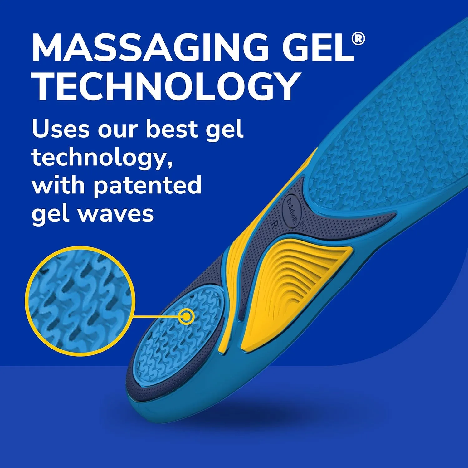 Dr. Scholl’s Energizing Comfort Massaging Gel Insoles All-Day Comfort that Allows You to Stay on Your Feet Longer (for Women's 6-10, also Available for Men's 8-14)