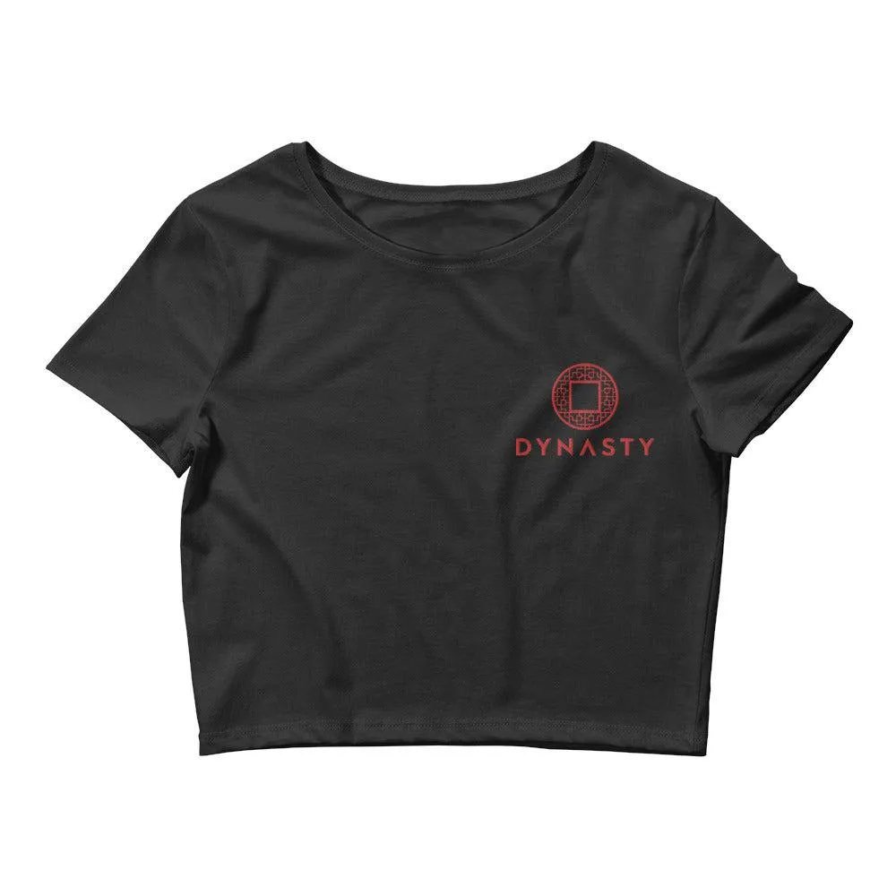 Dynasty Emblem Embroidered Women’s Crop Tee