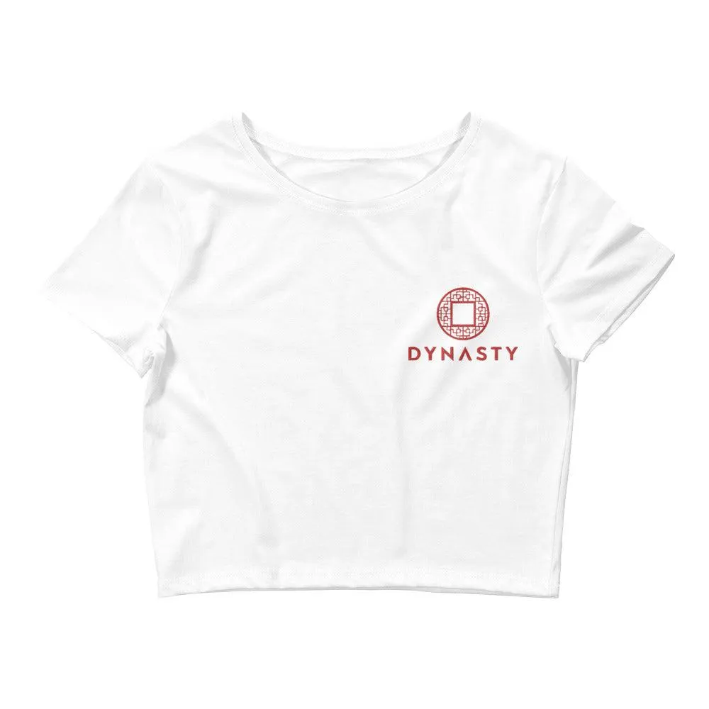 Dynasty Emblem Embroidered Women’s Crop Tee