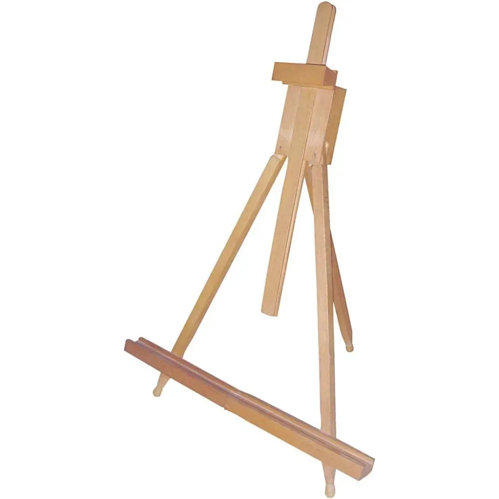 Easel Foldable Triangular Table Top Elm Wood For Canvas Painting Crafts 79 cm