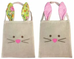 Easter | Canvas Tote Bag with Bunny Ears | Assorted