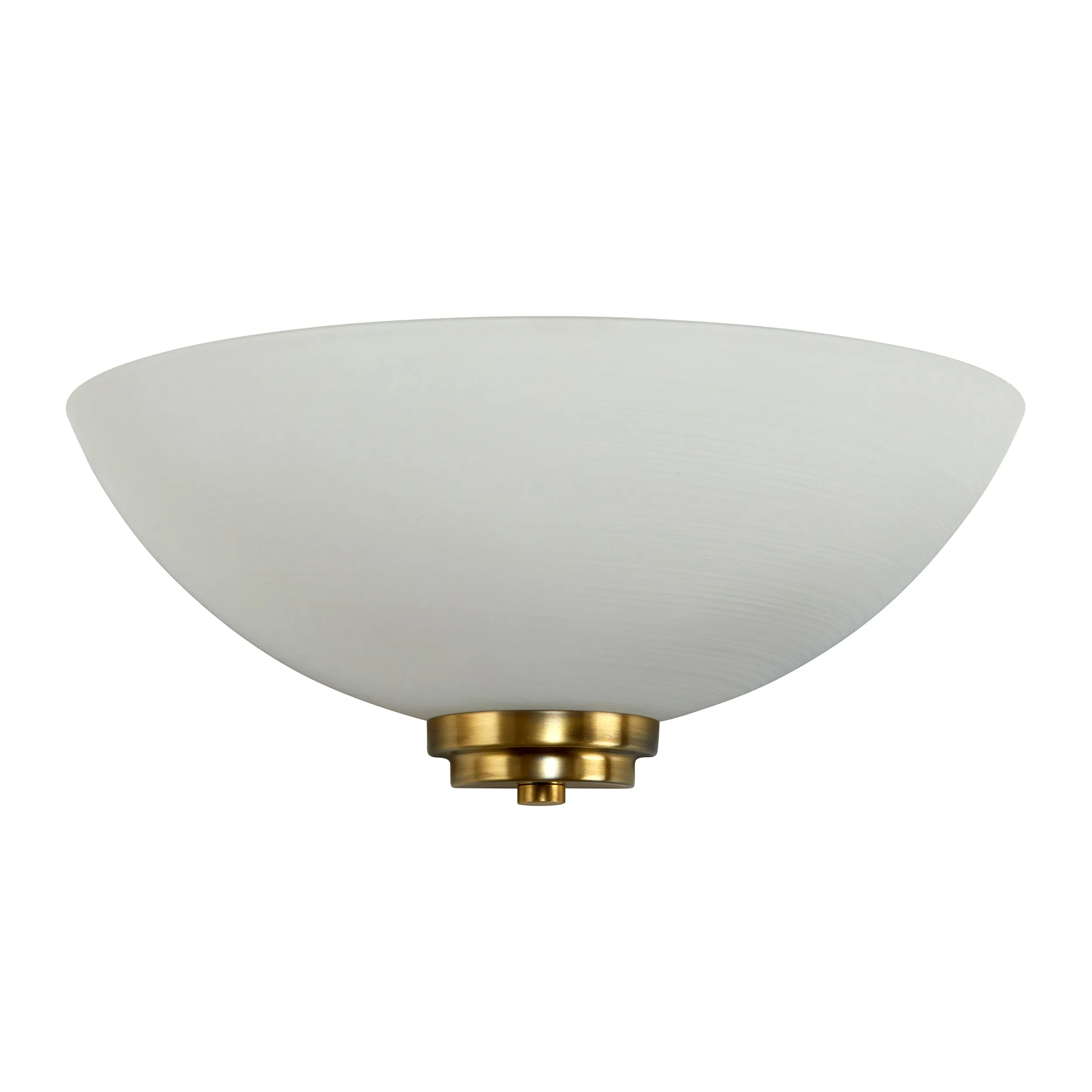 Endon WELLES-1WBAB Welles 1lt Wall Antique brass plate & white glass 60W E27 GLS (Required)