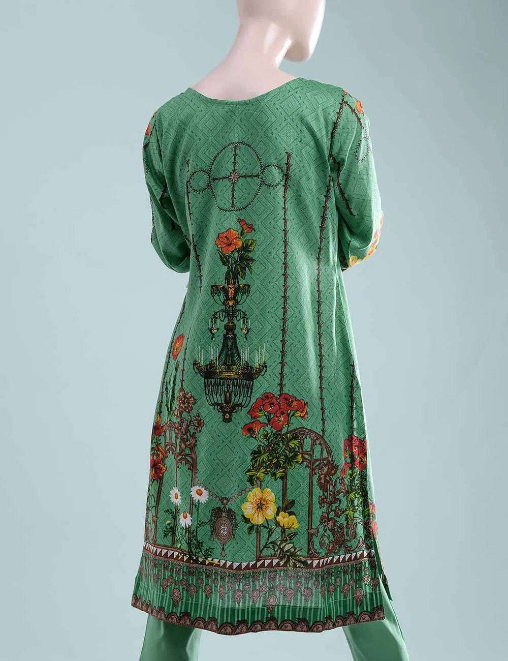 ET-6A - Hibiscus Glory   |  Unstitched Printed & Embroidered Cambric Dress