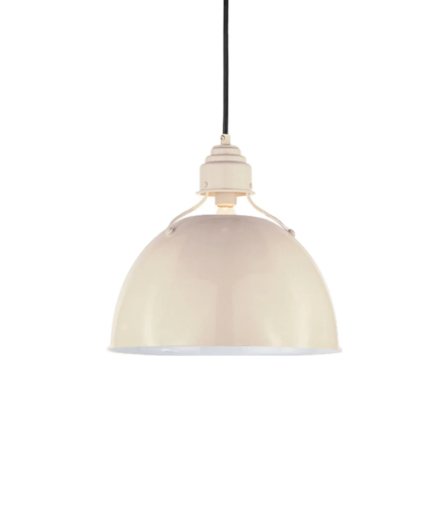 Eugene Small Pendant, Antique White Enamel