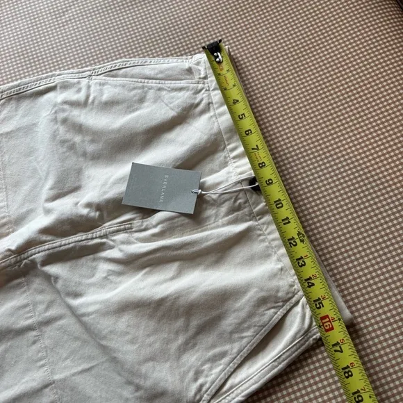 Everlane Cream The Canvas Stamp Skirt. Size 12. NWT