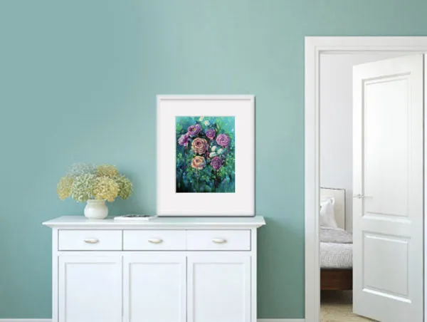 Floral Art Canvas Print “Dusk” Canvas Wall Art