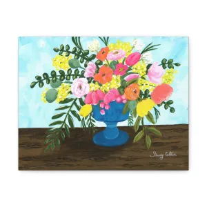 Floral Canvas Gallery Wraps - Vibrant Flower Arrangement Decor