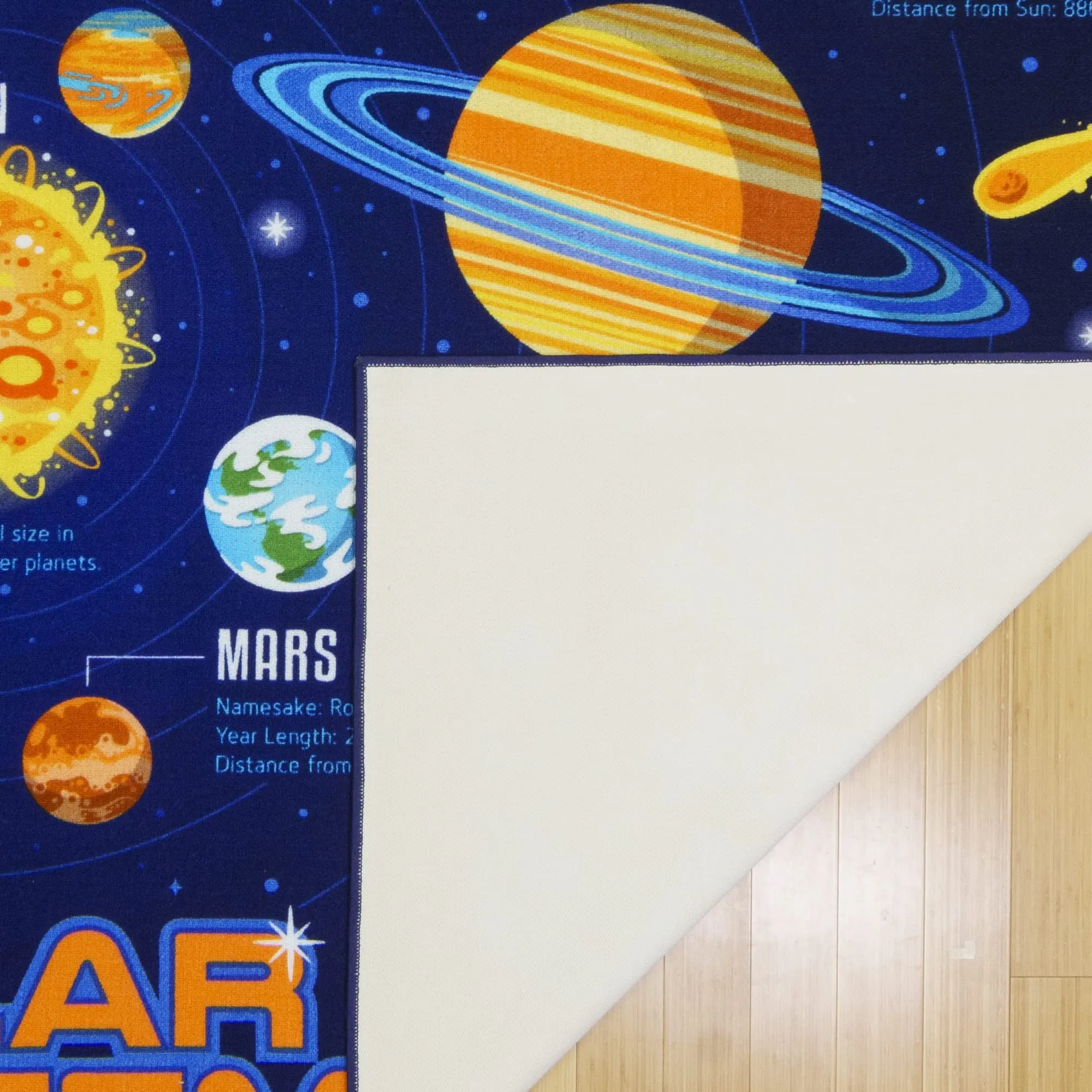 Gertmenian Smithsonian Solar System Area Rug for Kids’ Education and