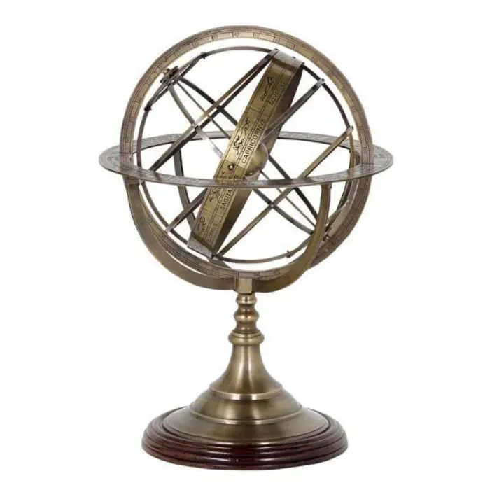 Globe L - Antique Brass Finish