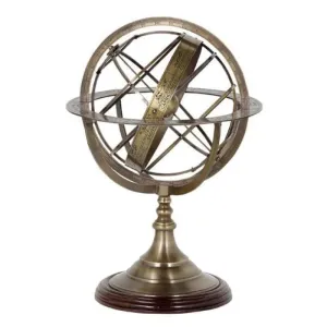 Globe L - Antique Brass Finish
