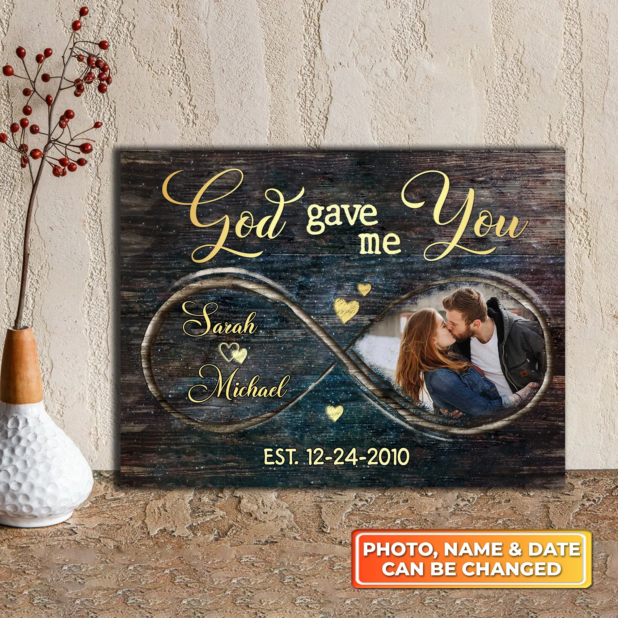 God Gave Me You Custom Canvas 2, Nvc97