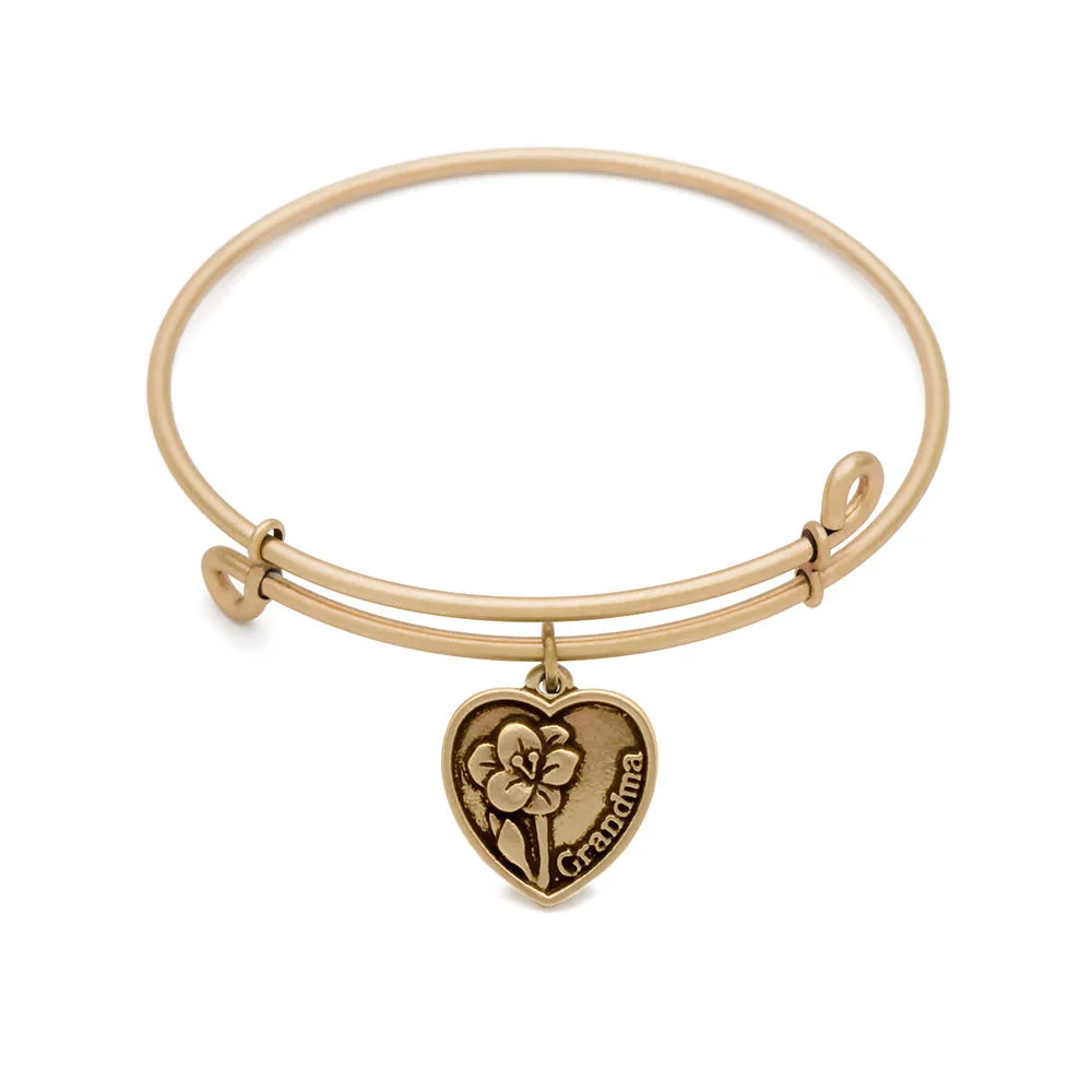 Grandmother, Bangle Antique Gold Color Finish