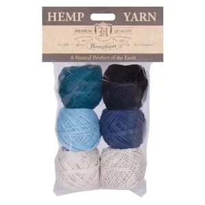Hemp Yarn Bon Bons - Denim - 6x25m