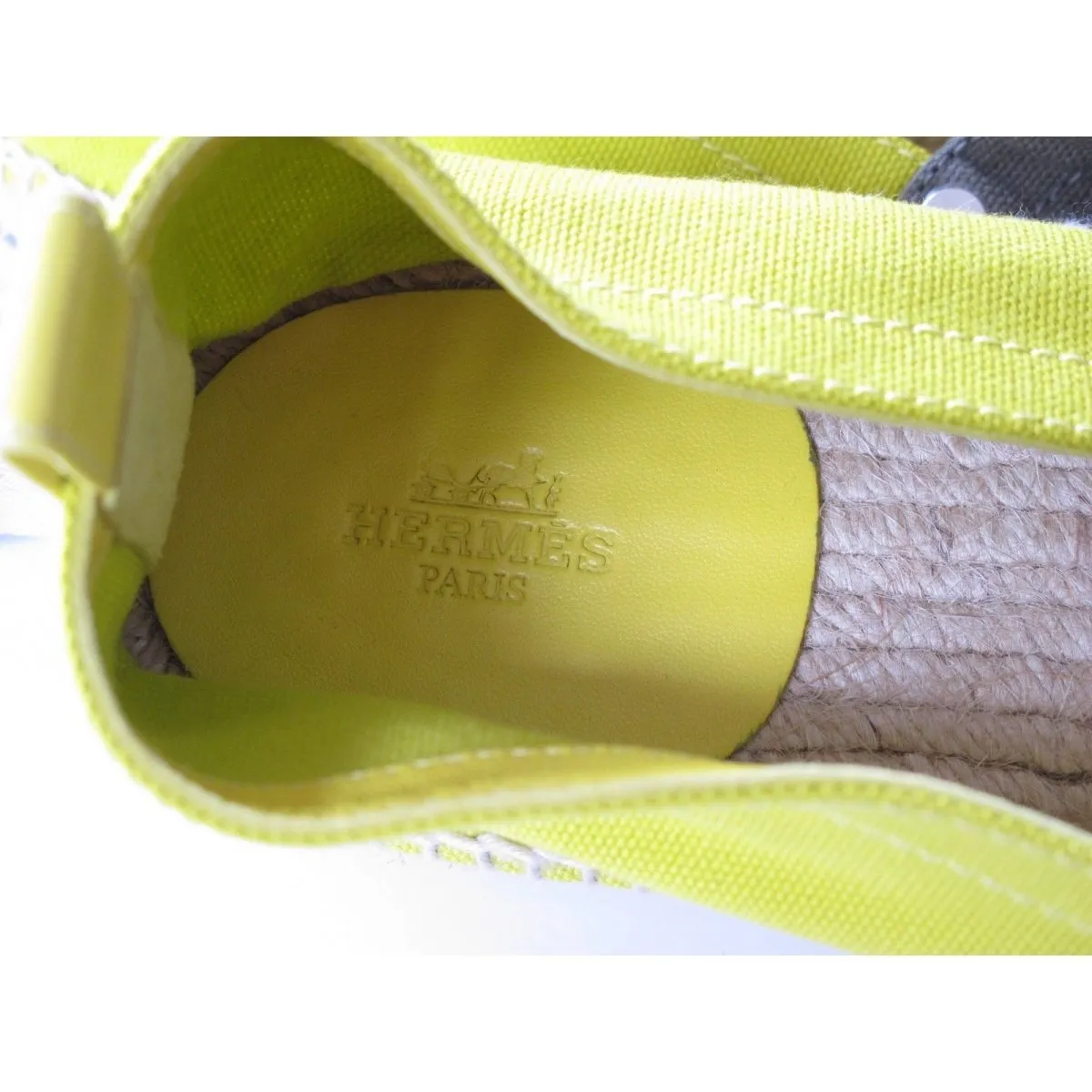 Hermes Kaki Anis Eusebio Espadrilles Sneakers Men Shoes New!