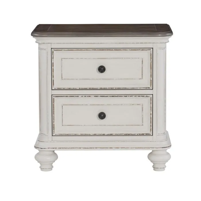 Homelegance Baylesford Nightstand in Two Tone 1624W-4