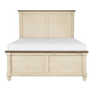 Homelegance Weaver Queen Panel Bed in Antique White 1626-1*