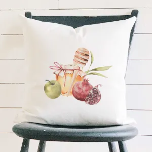 Honey and Fruit - Square Canvas Pillow
