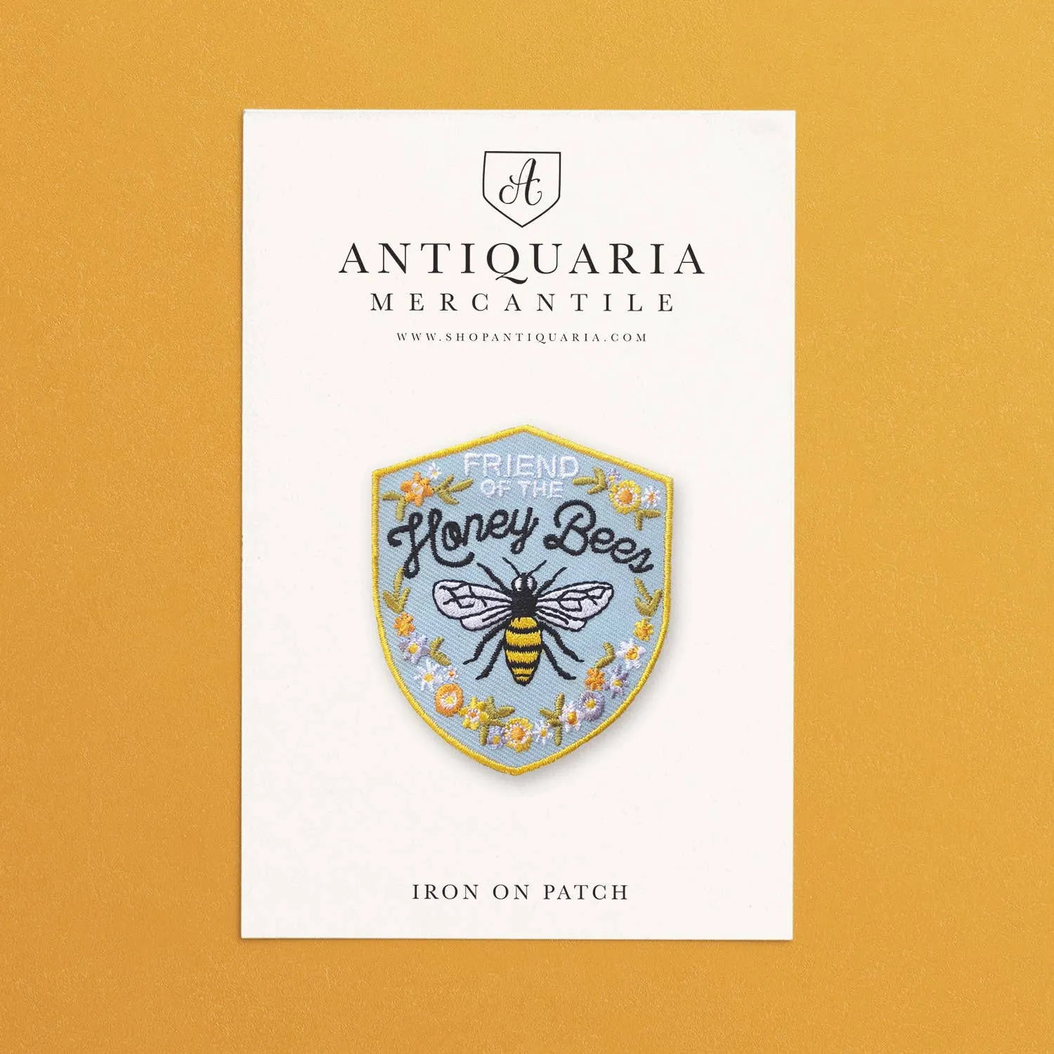 Honey Bee Embroidered Patch