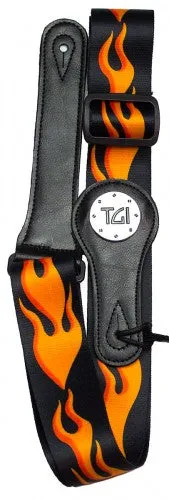 Hot Rod Flames Guitar Strap - TGI