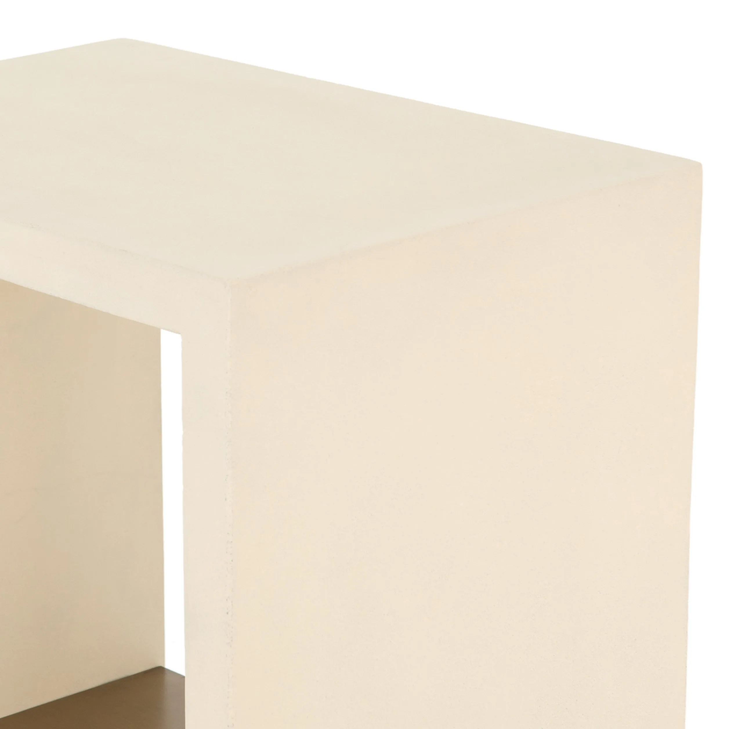 Hugo End Table-Parchment White