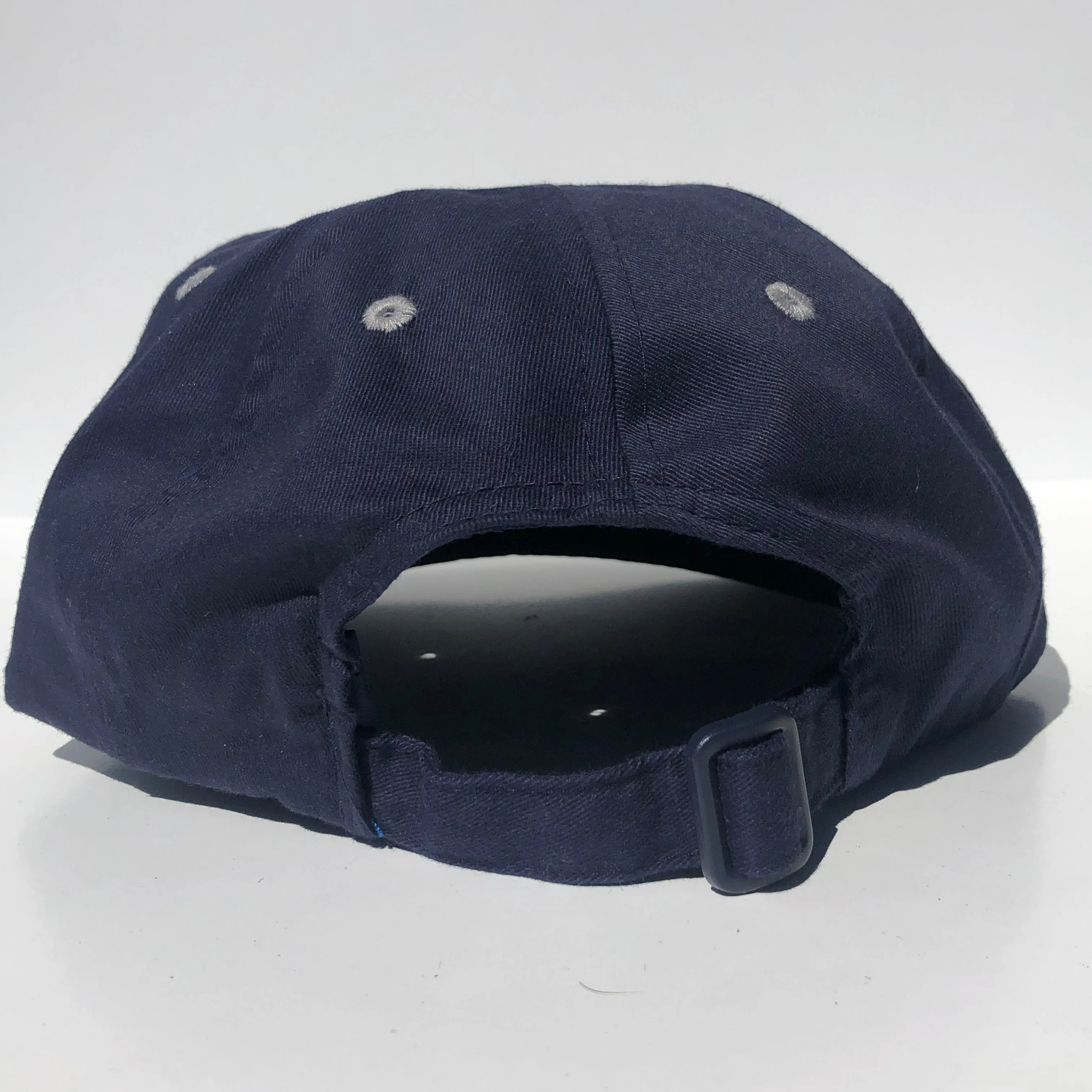 I Is A Kollege Student Vintage Blue Mid Crown Gray Brim Strapback Hat Cap Custom Embroidery